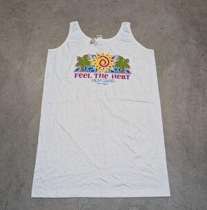 VTG Deadstock '93 MGM Grand Hotel Tank Top OSFA White Las Vegas